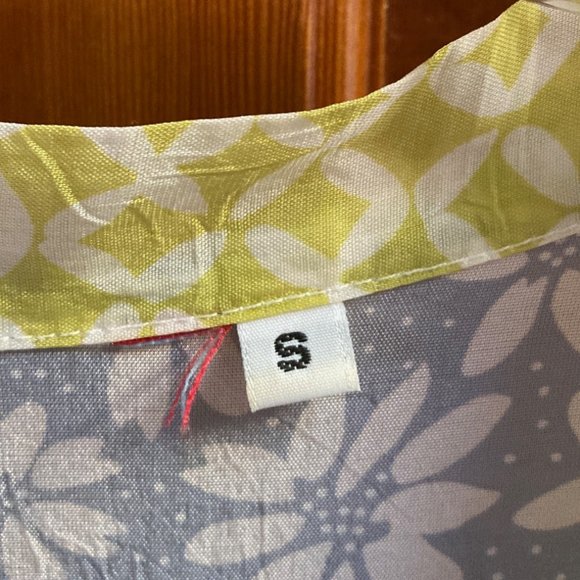 Johnny Was Floral Print Dress Embroidered flowers - Small  - string tie waist - Picture 4 of 8